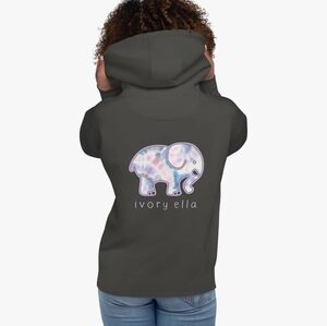 NWT Ivory Ella Oversized 100% Cotton Hoodie M Elephant Sanctuary Rescue 😀